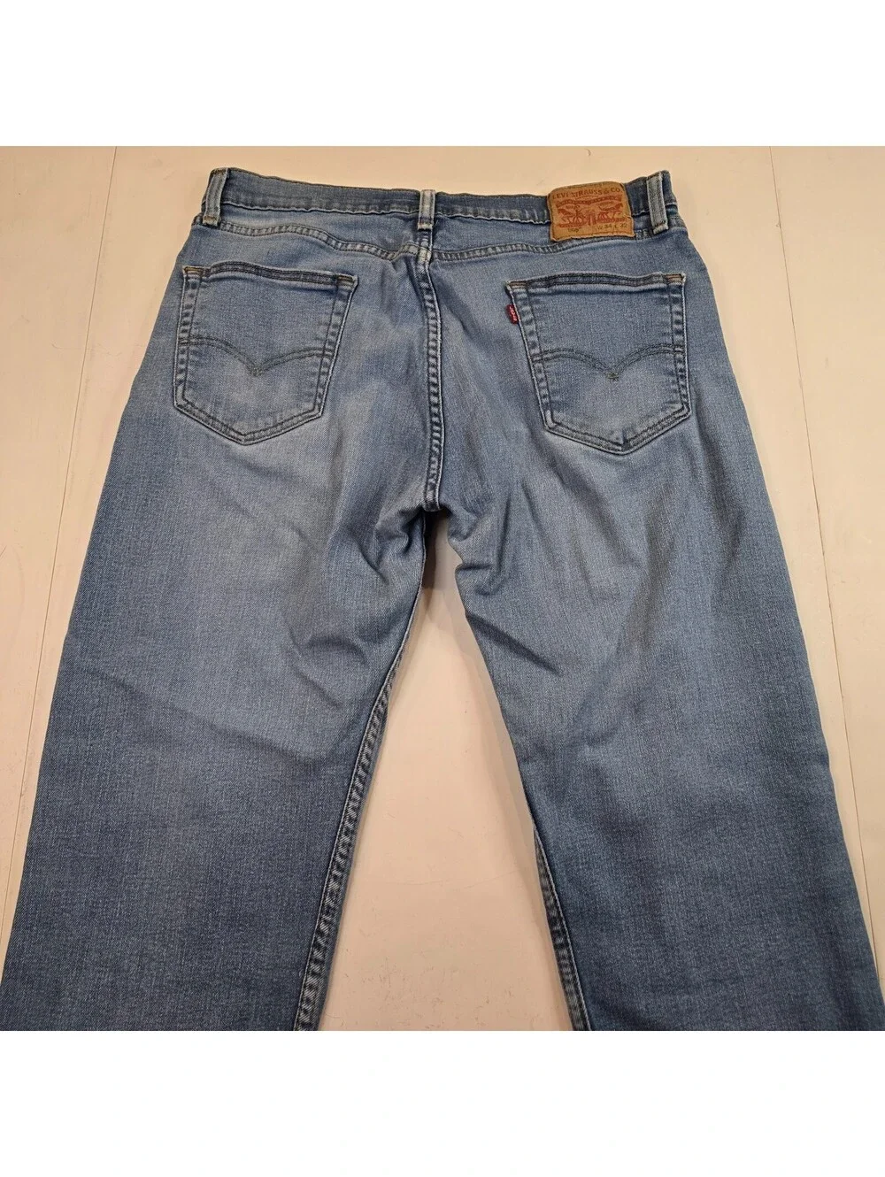 Y2K Levi's 505 Regular Fit Jeans Mens 34x32 Blue Medium Wash Denim